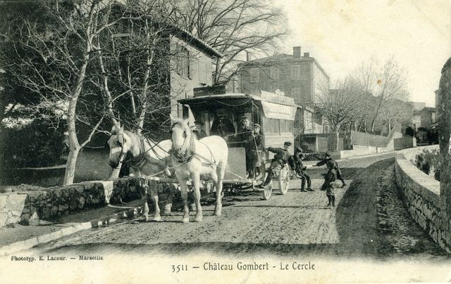Entrée de Chateau-Gombert, l'omnibus